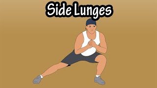 How To Do Side Lunges Exercise For Beginners  Side Lunges With Dumbbell Weight Side Lunge Variation [upl. by Nosnevets648]