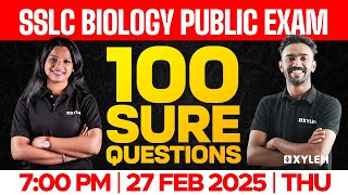 SSLC Public Exam Biology 100 Sure Questions  Xylem SSLC [upl. by Bekelja]