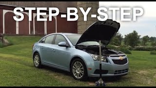 Chevy Cruze Serpentine Belt Replacement  EASY FIX [upl. by Yrkcaz349]