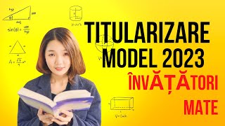 Titularizare învățători MATE model 2023 [upl. by Dammahom457]