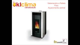 Salamandras a Pellets para Aquecimento central  Moretti Fire [upl. by Anyat]