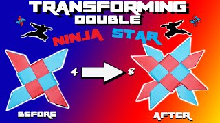 The Transforming Double Ninja Star Easy and Awesome [upl. by Ruiz]