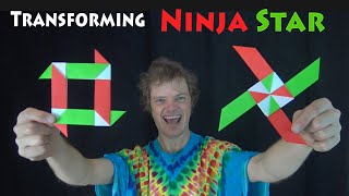 Four Pointed Transforming Ninja Star Boomerang [upl. by Pickford]