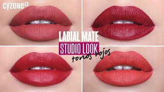 Cómo pintarse los Labios  Labiales rojos Studio Look [upl. by Estey]