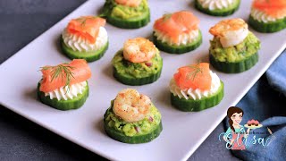 The Best Appetizers Recipe  Seafood amp Cucumber Appetizers [upl. by Cicero]