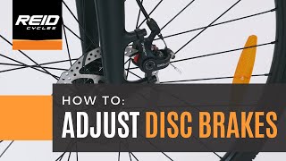 HOW TO Adjust Disc Brakes [upl. by Curran]