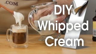 DIY whipped cream in 60 seconds [upl. by Pelag138]