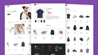 Ecommerce Website With HTML CSS JavaScript  Full Responsive ecommerce Website [upl. by Dorelia184]