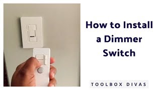 How to Install a Dimmer Light Switch Single Pole [upl. by Einalem70]