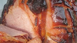 BROWN SUGAR amp HONEY GLAZED BAKED HAM  How to BAKE A GLAZED HAM Recipe [upl. by Amaral]