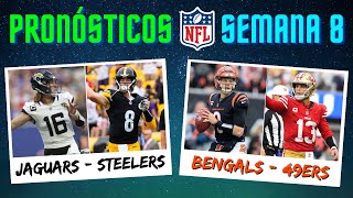 Pronósticos Semana 8  ¿Quién ganará cada partido  NFL 2023 [upl. by Glennis]