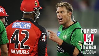 Biggest BBL Moments No9 Warne amp Samuels lock horns [upl. by Wane]