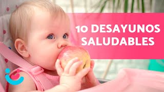 10 IDEAS de DESAYUNOS para BEBÉS de 1 año 🥞🍓 Fáciles y Saludables [upl. by Reinertson]