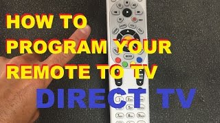 How To Program Your Directv Remote To Your Tv easy [upl. by Miksen]