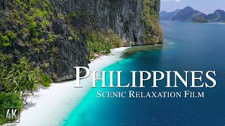 Philippines 4K Relaxation Film  Philippines Drone Scenery with Ambient Music Philippines4K [upl. by Ynottirb]