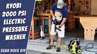 Ryobi 2000 PSI 12 GPM Electric Pressure Washer Setup and Test [upl. by Mauricio]