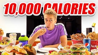 I ATTEMPTED TO EAT 10000 CALORIES IN 24 HOURS CHALLENGE [upl. by Sarchet]