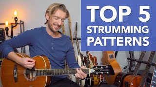 Top 5 Strumming Patterns for Acoustic Guitar must know [upl. by Landry]