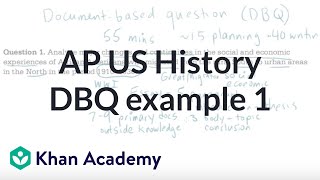 AP US history DBQ example 1  The historians toolkit  US History  Khan Academy [upl. by Desmond]