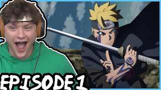 BORUTO VS KAWAKI  WHERE IS NARUTO  Boruto REACTION Episode 1 [upl. by Gaelan]