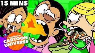 15 MINUTES at the Loud House Dinner Table 🍽️  Nicktoons [upl. by Lleira]