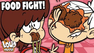 Best Loud Family Dinner Moments FOOD FIGHT 🍝  The Loud House [upl. by Kylynn]