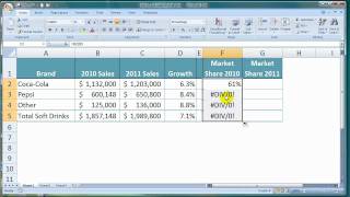 How To Calculate Market Share in Excel [upl. by Kennet]