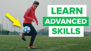 LEARN FLASHY FOOTBALL SKILLS  advanced skill moves [upl. by Aneerahs]