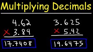 Multiplying Decimals  Basic Introduction [upl. by Inaluiak]