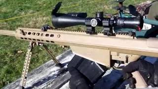 Barret M107 50 Cal BMG QDL Suppressed with Subsonic Ammo QUIET [upl. by Herrle]