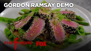 Gordon Ramsay Demonstrates How To Cook Delicious Sesame Crusted Tuna  Season 1 Ep 10  THE F WORD [upl. by Haramat]