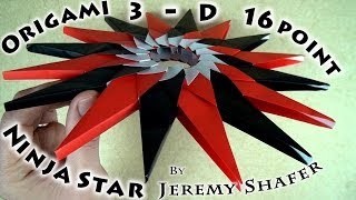 3D 16point Ninja Star No Tape [upl. by Tnairb965]