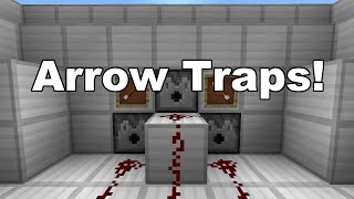 Simple Arrow Traps in Minecraft [upl. by Cassaundra841]