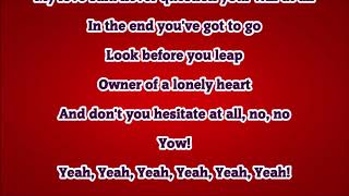 Yes  Owner of a Lonely Heart Lyric Video [upl. by Domela]