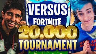 VIKKSTAR amp TINNY vs NINJA amp DRLUPO in Fortnite 20000 TOURNAMENT [upl. by Etteloc]