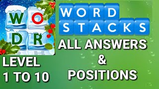 Word Stacks Level 110 ALL ANSWERS [upl. by Saidel]