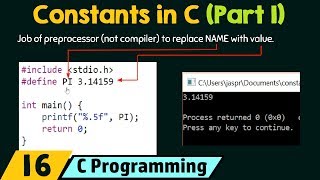 Constants in C Part 1 [upl. by Rosdniw]