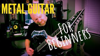 METAL GUITAR FOR BEGINNERS 6 Techniques You MUST Learn [upl. by Sokram]