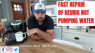 Keurig not pumping water Fast Repair [upl. by Arihat]