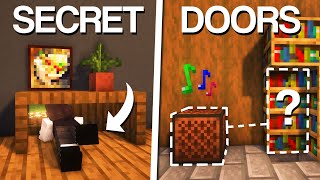 Minecraft 10 Secret Entrances amp Doors [upl. by Duomham]