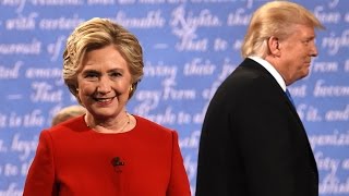 Presidential debate highlights Clinton and Trump trade blows [upl. by Thorr]