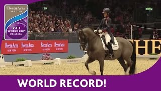 Charlotte Dujardins World Record Breaking Freestyle test at London Olympia [upl. by Oribelle]