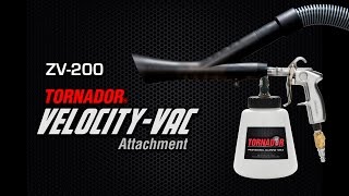 Cleaning with the TORNADOR ZV200 VELOCITY VAC [upl. by Kleiman]