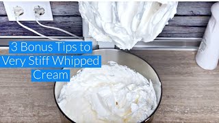 STABILIZED WHIPPED CREAM WITHOUT GELATIN [upl. by Ilellan219]