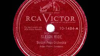 1949 HITS ARCHIVE Sleigh Ride  Boston Pops 1st recorded version [upl. by Morita243]