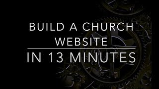 How to Build a Church Website in 13 Minutes with Finalweb 20 [upl. by Camfort187]