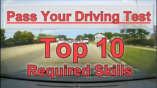 10 Required Driving Maneuvers for the Behind the Wheel Road Test [upl. by Miranda102]