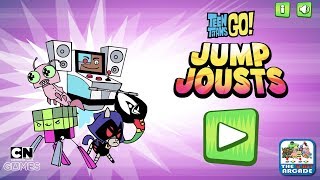 Teen Titans Go Jump Jousts  Become the Jumpiest Jumping Jouster of All Time CN Games [upl. by Araihc168]