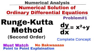 8 RungeKutta Method of Second Order  Concept amp Problem1  Numerical Analysis  Numerical Methods [upl. by Dazraf975]