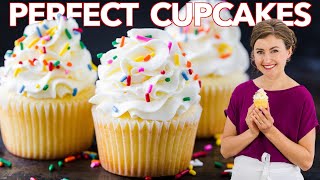 How to Get PERFECT VANILLA CUPCAKES Every Time [upl. by Fenn595]